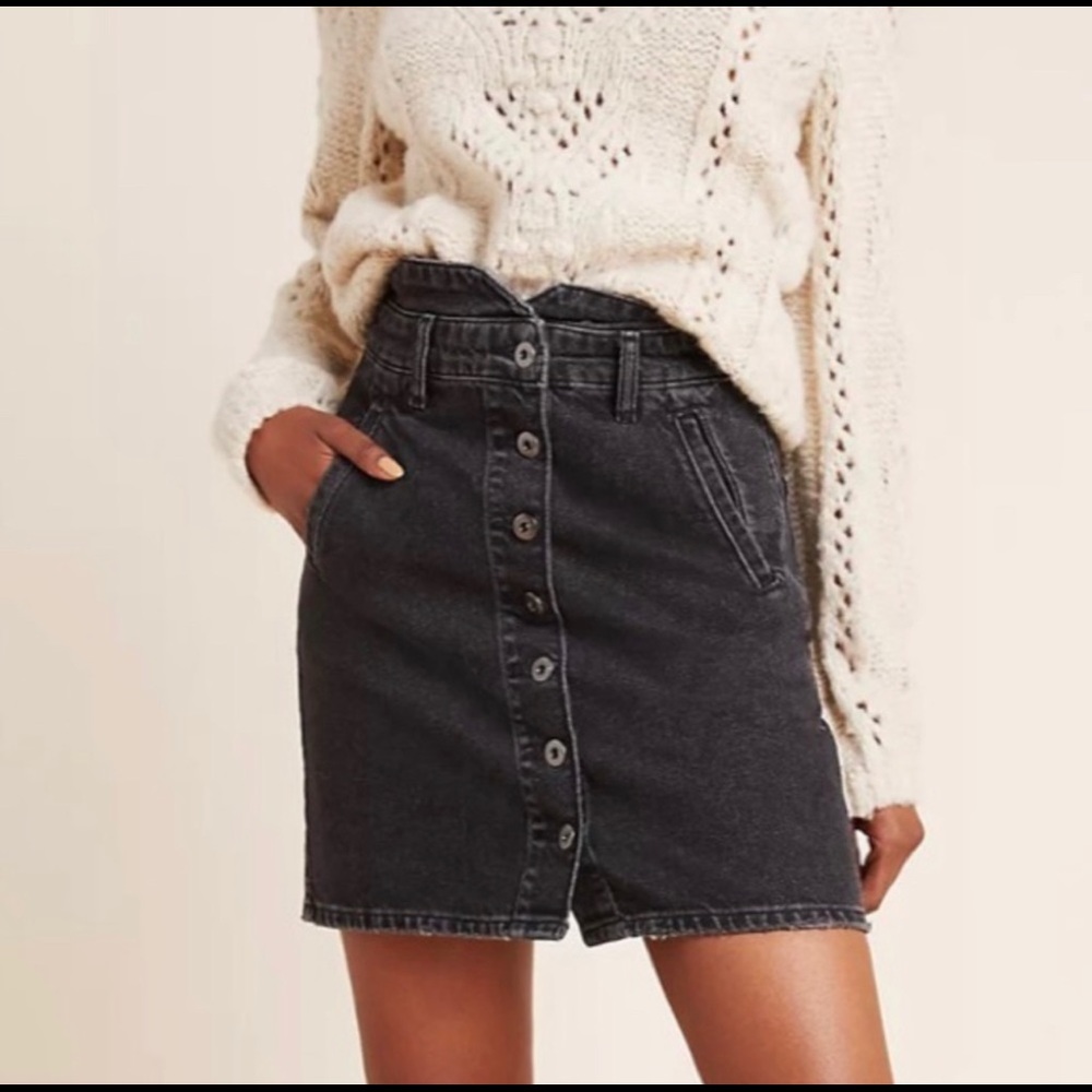 ANTHROPOLOGIE Pilcro & The Letterpress Denim Skirt